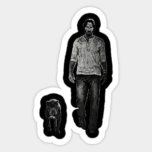 Retro vintage John Wick Sticker